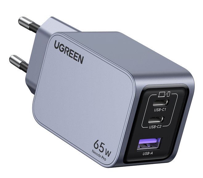 UGREEN<br/>charg sect 65w 3 ports gan + cable usb/c