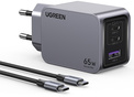 UGREEN<br/>charg sect 65w 3 ports gan + cable usb/c