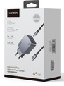 UGREEN<br/>charg sect 65w 3 ports gan + cable usb/c
