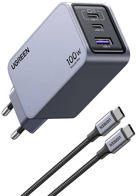 UGREEN<br/>charg sect 100w 4 port gan + cable usb/c