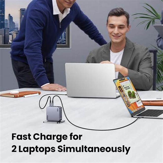 UGREEN<br/>charg sect 160w 4 port gan + cable usb/c