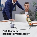 UGREEN<br/>charg sect 160w 4 port gan + cable usb/c