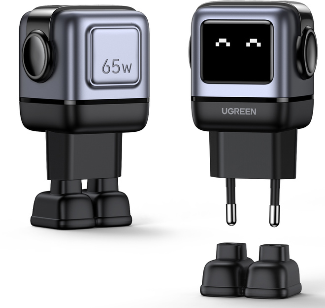 UGREEN<br/>charg sect robot gan 3 ports 65w gris
