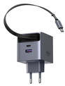 UGREEN<br/>charg sect 65w 2 port + usb/c retractabl
