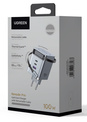UGREEN<br/>charg sect 100w 3 port + usb/c retractab