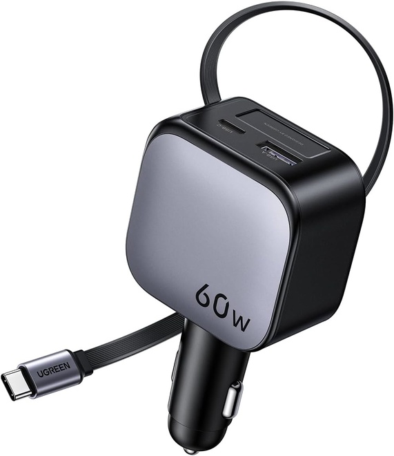 UGREEN<br/>chargeur voiture usb-c + usb-a 60w