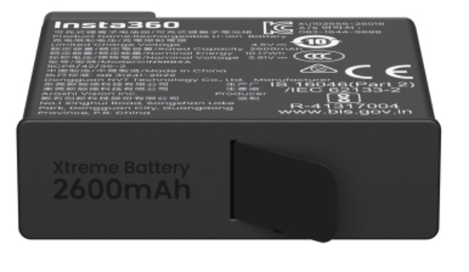 INSTA360<br/>BATTERIE XTREME POUR X6