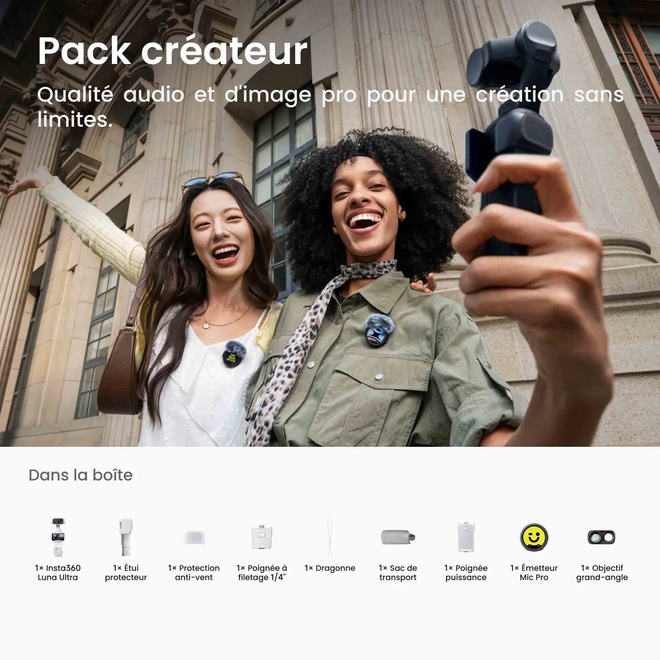 INSTA360<br/>LUNA ULTRA CREATOR BLANC