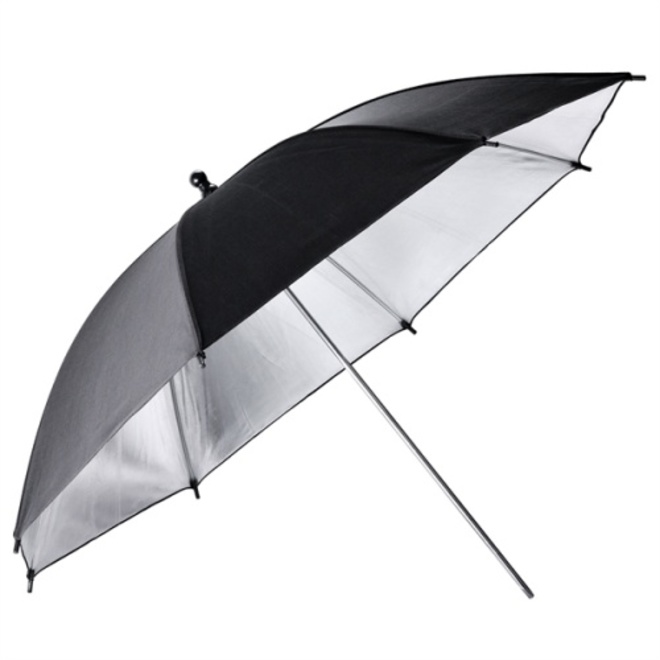 GODOX<br/>UB-002-101 PARAPLUIE NOIR ARGENT 101CM