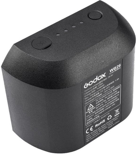 GODOX<br/>BATTERIE WB26 POUR AD600PRO