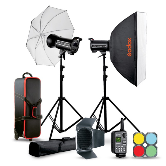 GODOX<br/>KIT FLASH POUR STUDIO QT600IIM-C