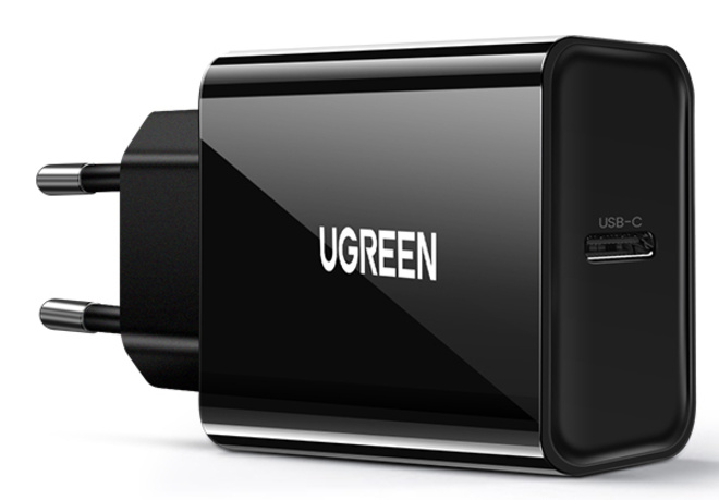 UGREEN<br/>chargeur secteur usb-c 20w noir