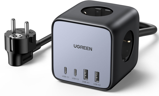 UGREEN<br/>charg multiprise + 2 usb/a + 2 usb/c 65w