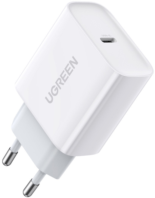 UGREEN<br/>chargeur secteur usb-c 20w blanc