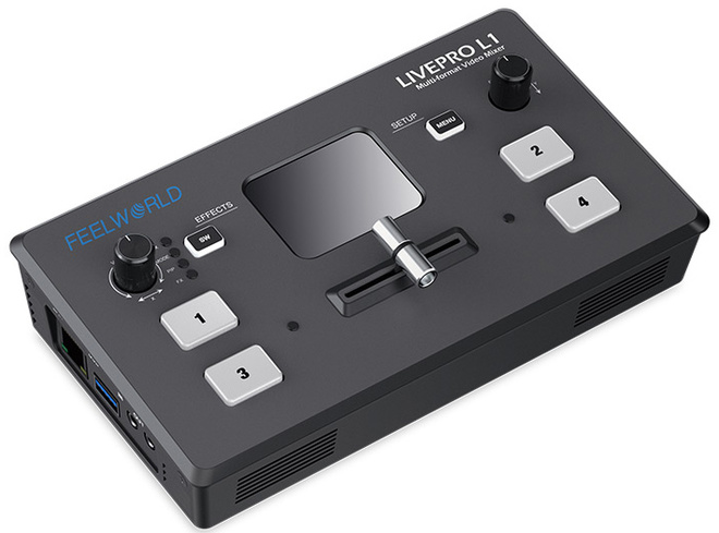 FEELWORLD<br/>LIVEPRO L1 V1 VIDEO PRODUCTION SWITCHER