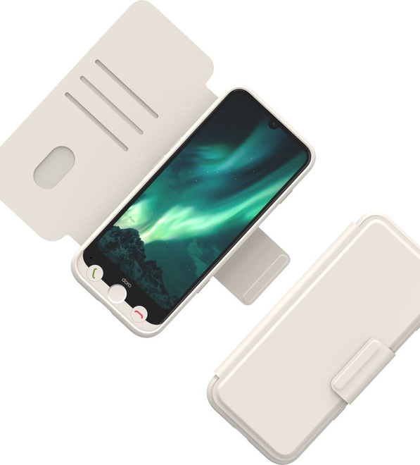 DORO<br/>etui wallet case aurora a30 blanc