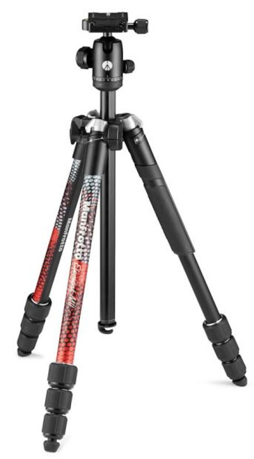 MANFROTTO TREPIED MKELMII4 ELEMENT TRAVELLER ROUGE