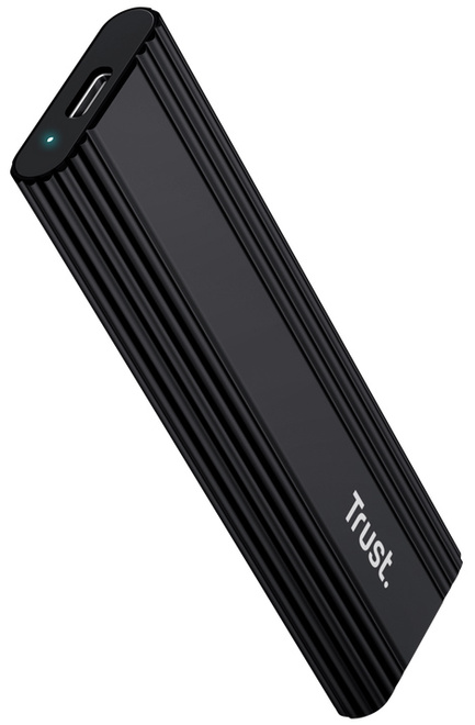 TRUST<br/>boitier compact usb-c/a pour carte ssd.