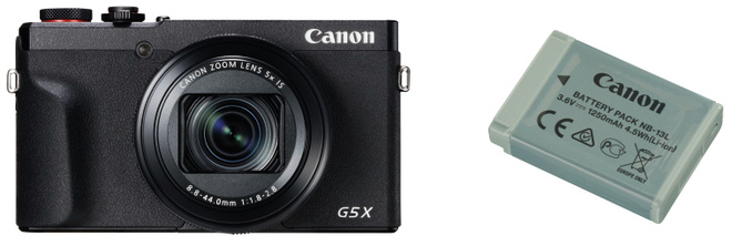CANON POWERSHOT G5X MARK II NOIR + BATTERIE