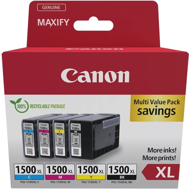 CANON<br/>pack 4 cart.black+cyan+yellow+magenta.