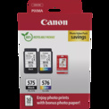 CANON<br/>cart PG575/CL576 x1+pap photo GP501 x10.