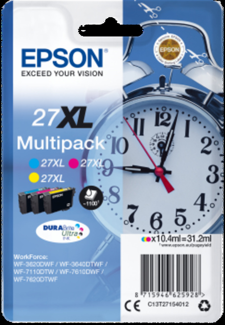 EPSON<br/>PACK 3 CART COULEUR  XL REVEIL PR WF77.