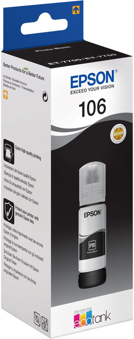 EPSON<br/>reservoir 70ml photo noir EPSON 106