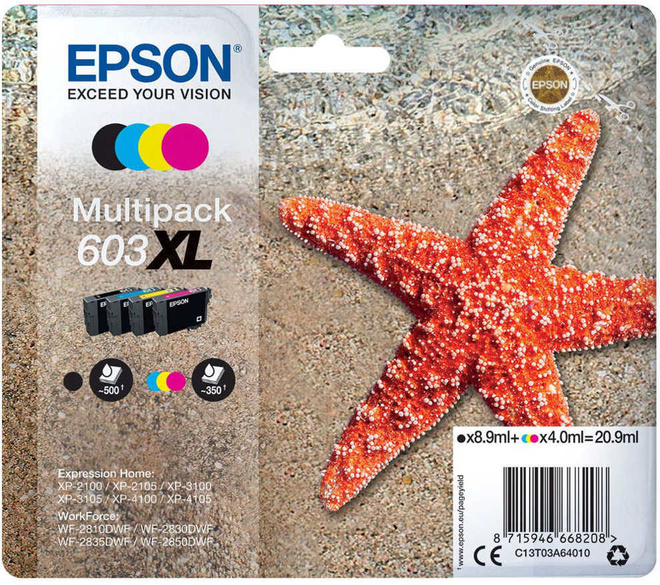 EPSON<br/>PACK 4 CART  XL ETOILE DE MER