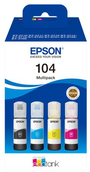 EPSON<br/>pack 4 reservoirs 104