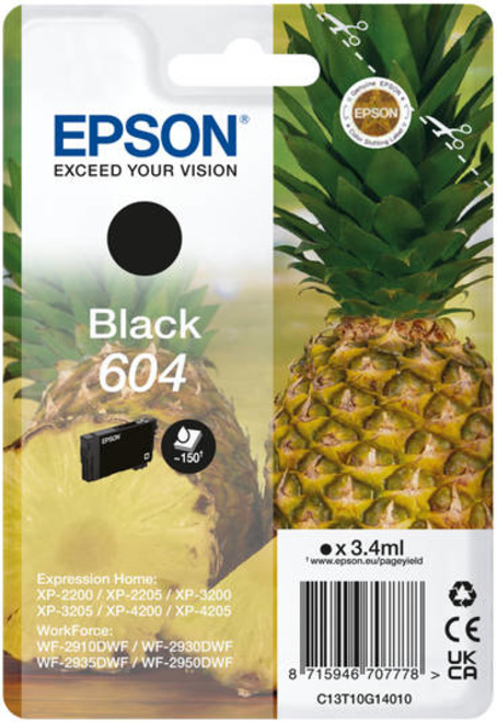 EPSON<br/>ananas black 604 blister.