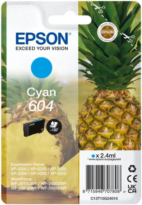 EPSON<br/>ananas cyan 604 blister.