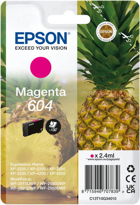 EPSON<br/>ananas magenta 604 blister.