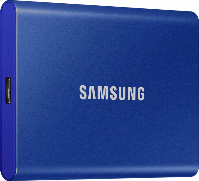 SAMSUNG INFORMATIQUE<br/>SSD EXT.T7.USB 3.2.2TO.BLEU.