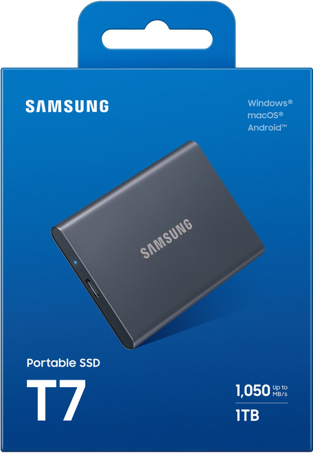 SAMSUNG INFORMATIQUE<br/>SSD EXT.T7.USB 3.2.1TO.GRIS.