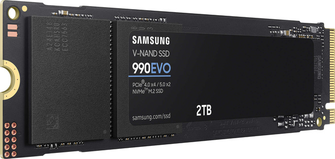 SAMSUNG INFORMATIQUE<br/>ssd int.990 evo nvme m2.2to.lect 5000mo/