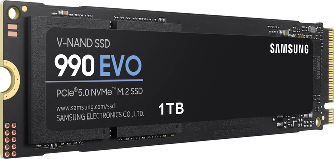 SAMSUNG INFORMATIQUE<br/>ssd int.990 evo nvme m2.1to.lect 5000mo/