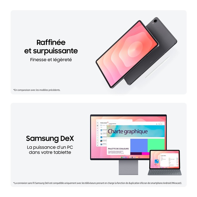 SAMSUNG INFORMATIQUE<br/>galaxy tab s11.12go.128go.5g.gray