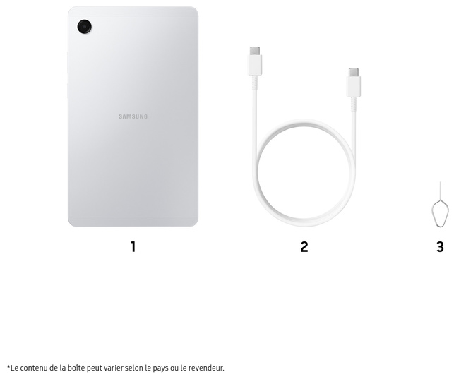 SAMSUNG INFORMATIQUE<br/>galaxy tab a11.8go.128go.wifi.silver.
