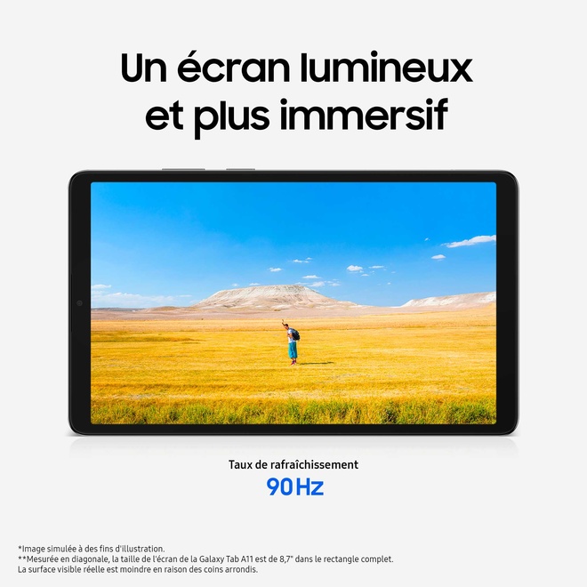 SAMSUNG INFORMATIQUE<br/>galaxy tab a11.4go.64go.wifi.silver.
