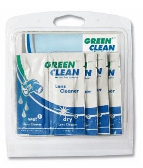 GREEN CLEAN<br/>WET DRY KIT DE 10 LINGETTES NETTOYANTES