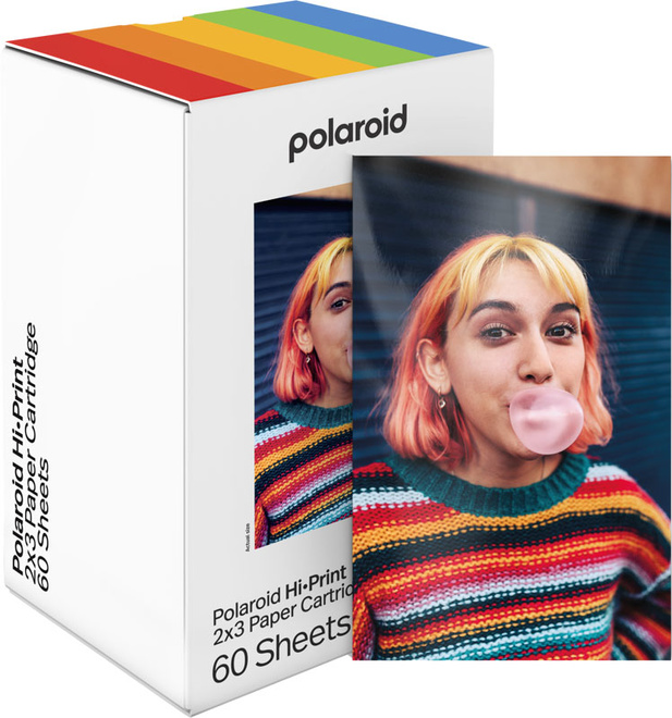 POLAROID<br/>CARTOUCHE 60 FEUILLES POUR HI-PRINT 2X3